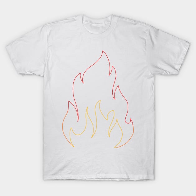 flame T-Shirt by Marianaechev